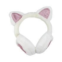 Protetor De Orelha Com Glitter Em Formato De Orelha De Gato, Pelúcia Macia, Quente Para O Inverno, Protetor De Orelha Com Glitter Em Formato De Orelha De Gato, Pelúcia Macia, Quente Para O Inverno,