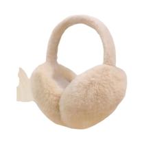 Protetor De Orelha De Pelúcia Macia Cor Sólida, Abafador De Orelha Quente Para Inverno, Proteção