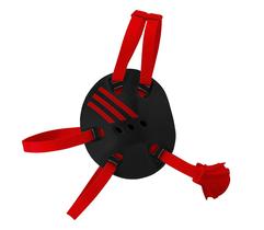 Protetor de ouvido adidas Response AE100e preto/vermelho