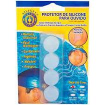 Protetor de Ouvido de Silicone Incolor com 4 unidades