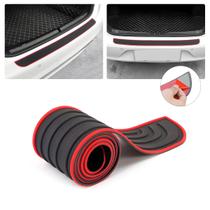 Protetor de pára-choque traseiro de carro Guard Trunk Door Entry Sill preto/vermelho