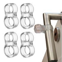 Protetor de parede Door Stopper KAMOON Silicone Clear (4 unidades)