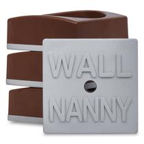 Protetor de parede Wall Nanny Mini, pacote com 4 unidades, Brown Baby Gate Protetor de parede Wall Nanny Mini, pacote com 4 unidades, Brown Baby Gate