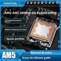 Protetor De Pasta Térmica Armor Deepcool Para Cooler De CPU AMD AM5 Para 7950X 7900X 7700X 7600X Com
