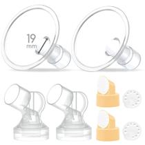 Protetor de peito Maymom 2X de duas peças pequeno com válvula para Medela
