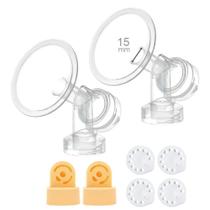 Protetor de peito Maymom de 15 mm extra pequeno com válvulas Medela Pumps