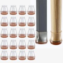 Protetor De Pés De Cadeira E Mesa Em 15 A 24Mm-Transparente