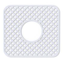 Protetor de pia de silicone BEHOK 31x29cm Lozenge Pattern branco