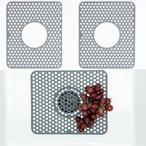 Protetor de pia de silicone Better Houseware 41x31 cm, pacote com 2 Protetor de pia de silicone Better Houseware 41x31 cm, pacote com 2