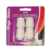Protetor de piso para móveis Magic Sliders Rubber Leg Tip 2 cm, pacote com 4