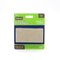 Protetor de piso para móveis Projex Felt, cobertor autoadesivo, 5x10cm, pacote com 3 Protetor de piso para móveis Projex Felt, cobertor autoadesivo, 5x10cm, pacote com 3
