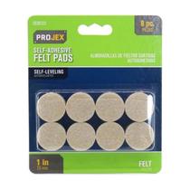 Protetor de piso para móveis PROJEX Felt Pads 2,5 cm, pacote com 8