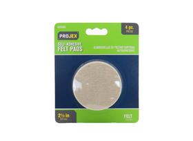 Protetor de piso para móveis PROJEX Felt Pads, 6 cm, redondo, pacote com 4