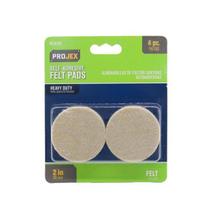 Protetor de piso para móveis PROJEX Felt Pads Brown 5 cm, pacote com 4