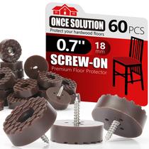 Protetor de piso para móveis PROPA Screw-On Rubber Feet 18mm 60PCS