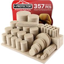 Protetor de piso para móveis X-Protector 357 unidades de almofadas de feltro bege Protetor de piso para móveis X-Protector 357 unidades de almofadas de feltro bege