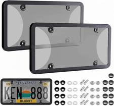 Protetor de Placa de Licença Nysivy Transparente Antiferrugem 2 Peças Protetor de Placa de Licença Nysivy Transparente Antiferrugem 2 Peças