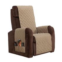 Protetor De Poltrona Classic Matelado Decorativo C/ Bolso