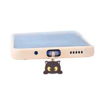 Protetor De Porta De Carregamento Tipo C Para iPhone Xiaomi Com Design De Cabeça De Gato, Acessórios