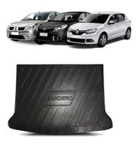 Protetor de Porta Malas Reto Personalizado Sandero 2014 a 2023 Em Relevo Tapete Bandeja