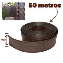 Protetor De Portão De Grade Limitador De Grama 50M Marrom