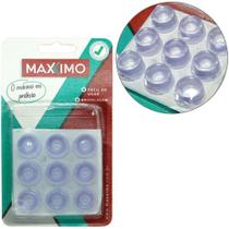 Protetor de pvc redondo alto autoadesivo com 9 pecas 23mm de ø - MAXXIMO