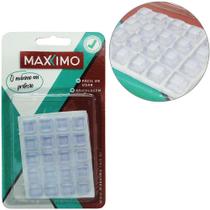 Protetor de pvc tipo pingo quadrado autoadesivo com 20 pecas 13mm - MAXXIMO