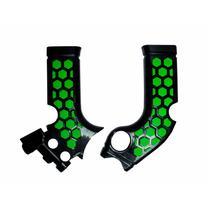 Protetor de Quadro KAWASAKI KX250 (21-23) KX450 (19-23) AMX Preto/Verde