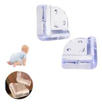 Protetor De Quina Clink Transparente Silicone Bebê Segurança 4 Unidades Protetor De Quina Clink Transparente Silicone Bebê Segurança 4 Unidades