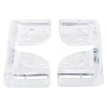 Protetor de Quina em Silicone Transparente com Fita Adesiva 4UN 4,5x4,5x2cm - Clink
