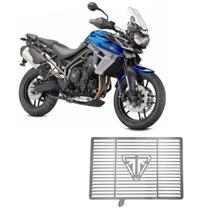 Protetor de Radiador Aço Inox Para Tiger 800 Bráz