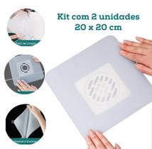 Protetor de Ralo Silicone Anti Odor E Insentos 20x20 cm 2 Un. Protetor de Ralo Silicone Anti Odor E Insentos 20x20 cm 2 Un.