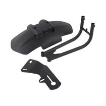 Protetor De Roda Traseira Para Motocicleta Preto Com Suporte Para Pneus Convexos De 12-18 Polegadas