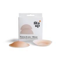 Protetor de Silicone Fino Tapa Mamilos Bico Creme - Fita UP