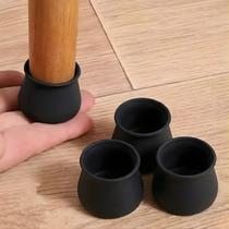 Protetor de Silicone para Pés de Cadeira e Mesa Redondo Pezinho Amortecedor Anti Ruído Risco Piso Borracha Vinílico Protetor de Silicone para Pés de Cadeira e Mesa Redondo Pezinho Amortecedor Anti Ruído Risco Piso Borracha Vinílico