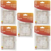 Protetor De Silicone Quina Canto Mesa Bebê Criança 20 Unid Protetor De Silicone Quina Canto Mesa Bebê Criança 20 Unid