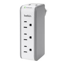 Protetor de sobretensão de montagem na parede Belkin 3 tomadas AC 2 portas USB