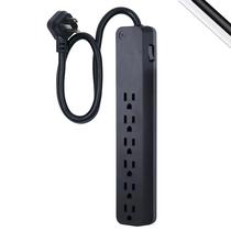 Protetor de sobretensão GE Pro 6-Outlet 620 Joules, cabo de 2 pés preto Protetor de sobretensão GE Pro 6-Outlet 620 Joules, cabo de 2 pés preto