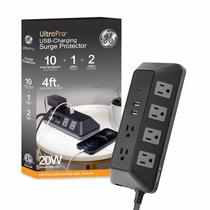 Protetor de sobretensão GE UltraPro 10-Outlet 3540J com portas USB Protetor de sobretensão GE UltraPro 10-Outlet 3540J com portas USB