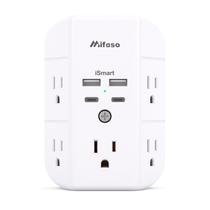 Protetor de sobretensão Outlet Extender com portas USB listadas em 1800J ETL