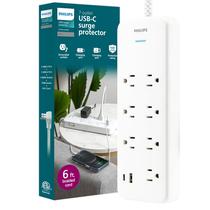 Protetor de sobretensão Philips SPP3983W/37 7-Outlet 1500J com USB Protetor de sobretensão Philips SPP3983W/37 7-Outlet 1500J com USB