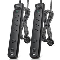 Protetor de sobretensão Power Strip Addtam 5 tomadas 3 USB 1875W Protetor de sobretensão Power Strip Addtam 5 tomadas 3 USB 1875W