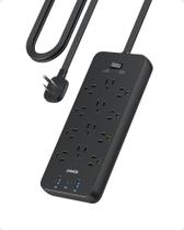 Protetor de sobretensão Power Strip Anker 12 tomadas AC 1 USB-C 2 USB