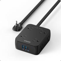 Protetor de sobretensão Power Strip Anker A9183 8 tomadas 3 USB