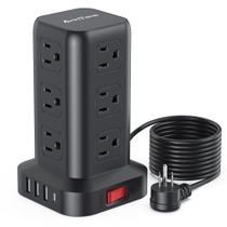 Protetor de sobretensão Power Strip Antane Surge Protector, cabo de 10 pés