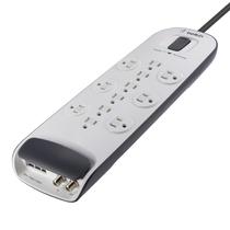 Protetor de sobretensão Power Strip Belkin 12 AC Outlets, cabo de 8 pés Protetor de sobretensão Power Strip Belkin 12 AC Outlets, cabo de 8 pés