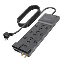 Protetor de sobretensão Power Strip Belkin 12, tomadas AC, cabo de 10 pés