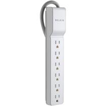 Protetor de sobretensão Power Strip Belkin, cabo de 6 tomadas de 2,5 pés Protetor de sobretensão Power Strip Belkin, cabo de 6 tomadas de 2,5 pés