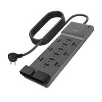 Protetor de sobretensão Power Strip Belkin de 12 tomadas com cabo de 8 pés Protetor de sobretensão Power Strip Belkin de 12 tomadas com cabo de 8 pés