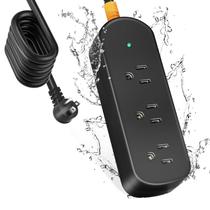 Protetor de sobretensão Power Strip CAKINKON Outdoor com 3 tomadas AC